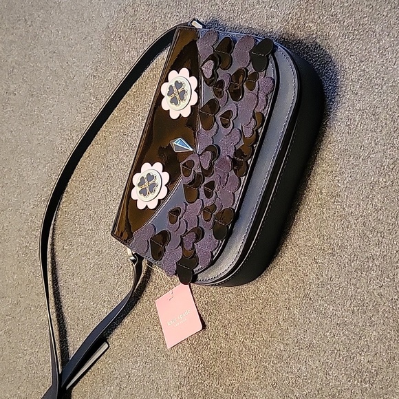 Kate Spade med. flap shoulder/crossbody bag Zibbi nightcap, blue owl - Picture 13 of 13